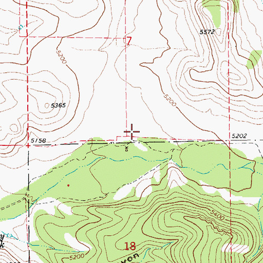 Topographic Map of Fife Canyon, AZ