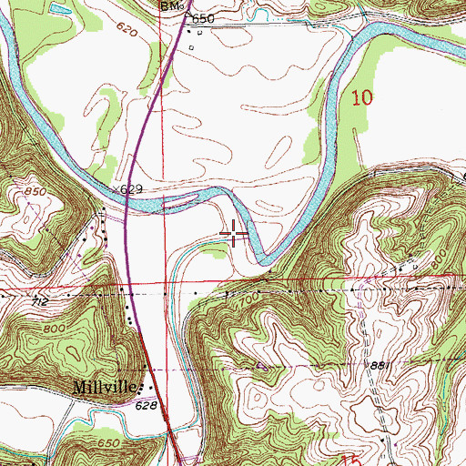 Topographic Map of Little Turkey River, IA