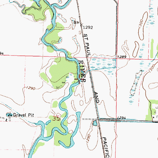 Topographic Map of Lost Island Outlet, IA