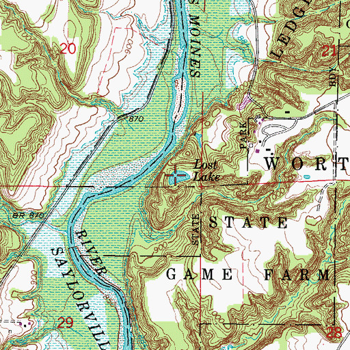 Topographic Map of Lost Lake, IA