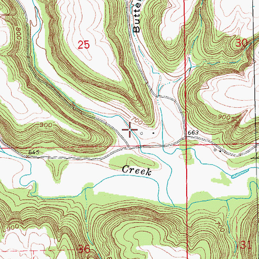 Topographic Map of Louse Hollow, IA