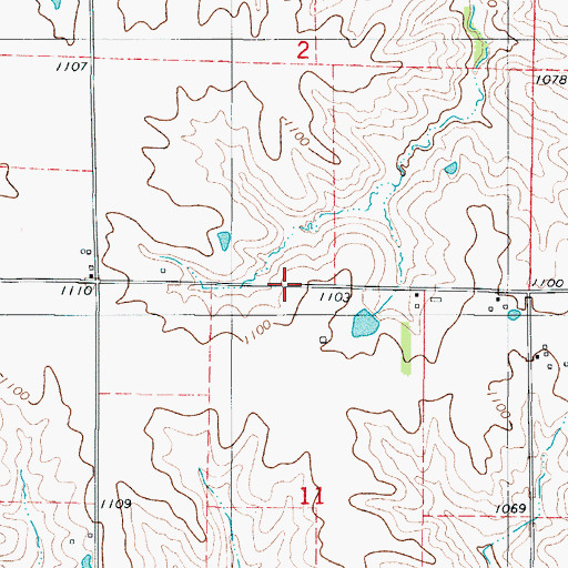 Topographic Map of Maple Grove School, IA