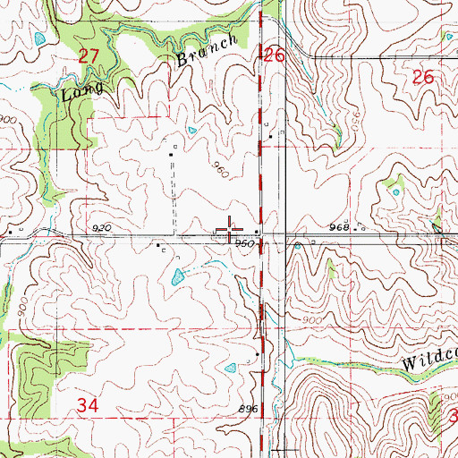 Topographic Map of Marion School, IA