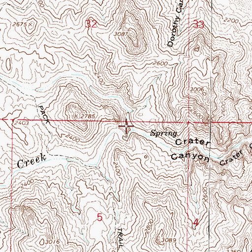 Topographic Map of A D Wash, AZ