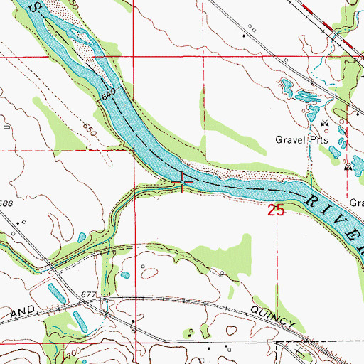 Topographic Map of Middle Avery Creek, IA