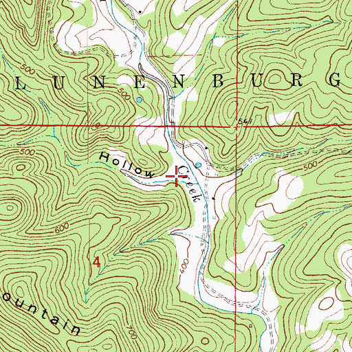 Topographic Map of Arnold Hollow, AR