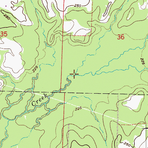 Topographic Map of Atkinson Branch, AR