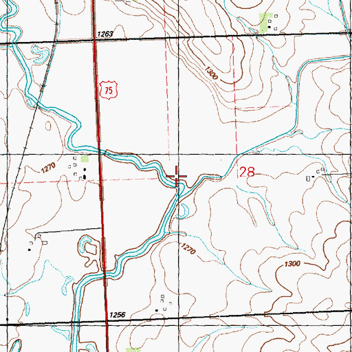 Topographic Map of Orange City Slough, IA
