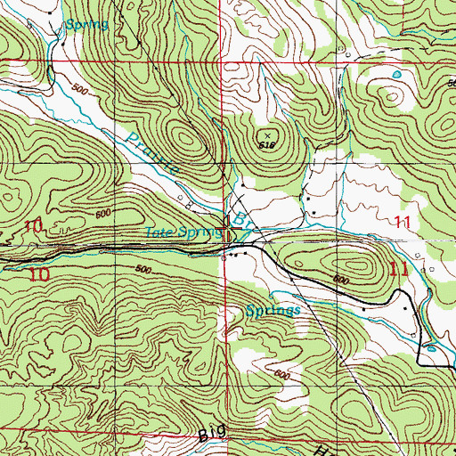Topographic Map of Aydelotte Washer, AR