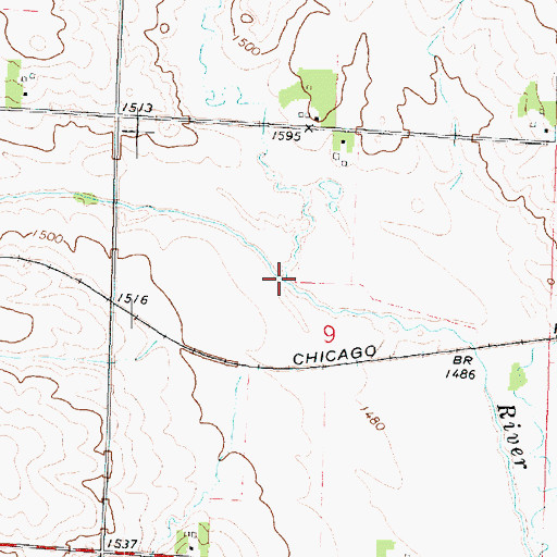 Topographic Map of Osterman Creek, IA