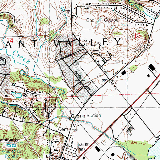 Topographic Map of Panorama Park, IA