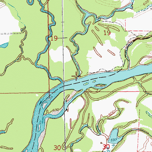 Topographic Map of Pike Run, IA