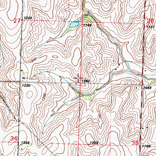 Topographic Map of Pleasant Hill School, IA
