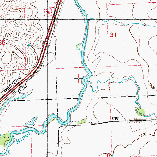 Topographic Map of Plymouth Creek, IA