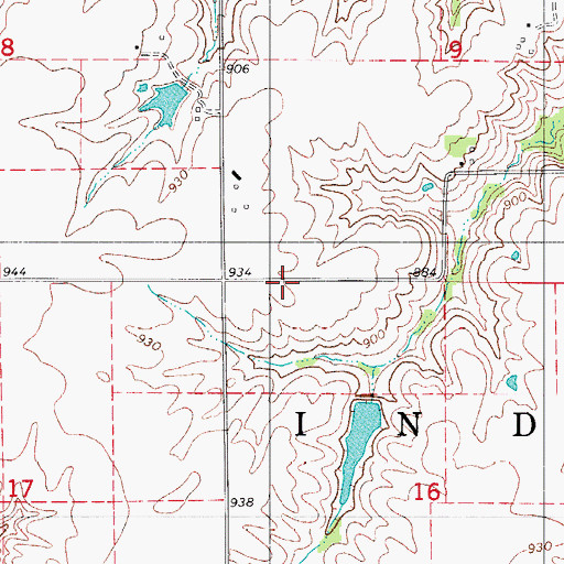 Topographic Map of Prairie College School, IA