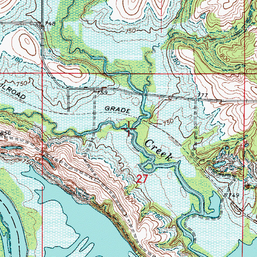 Topographic Map of Prairie Creek, IA