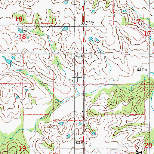 Topographic Map of Quiet Dell School, IA