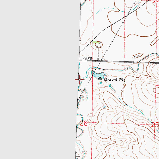 Topographic Map of Rathburn Creek, IA