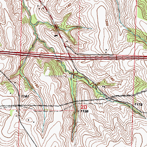 Topographic Map of Reasoner School, IA