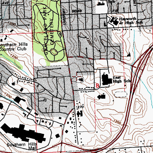 Topographic Map of Redeemer Chapel, IA