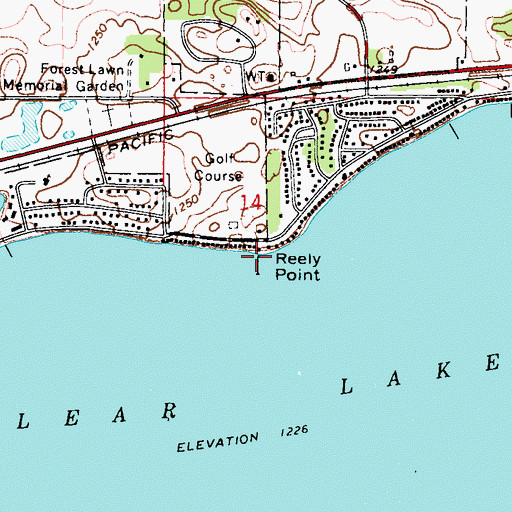 Topographic Map of Relly Point, IA