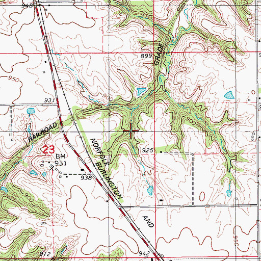 Topographic Map of Rex 4 Mine, IA