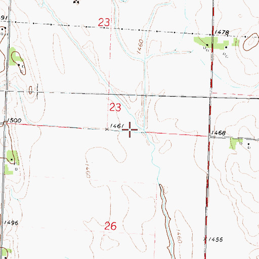 Topographic Map of Rush Lake Outlet, IA