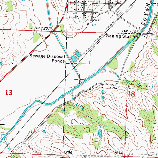 Topographic Map of Otter Creek, IA