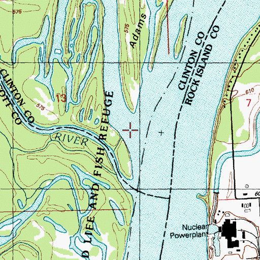 Topographic Map of Schricker Slough, IA