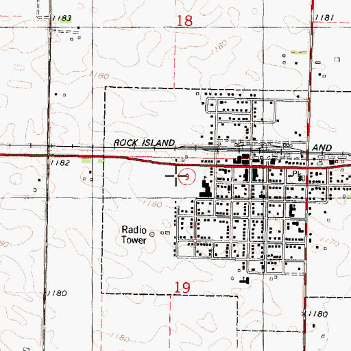 Topographic Map of Swea City, IA