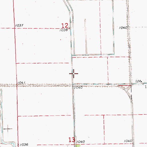 Topographic Map of Sherman Ditch, IA