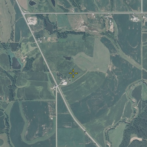 Aerial/Satellite Image of Shiloh School, IA