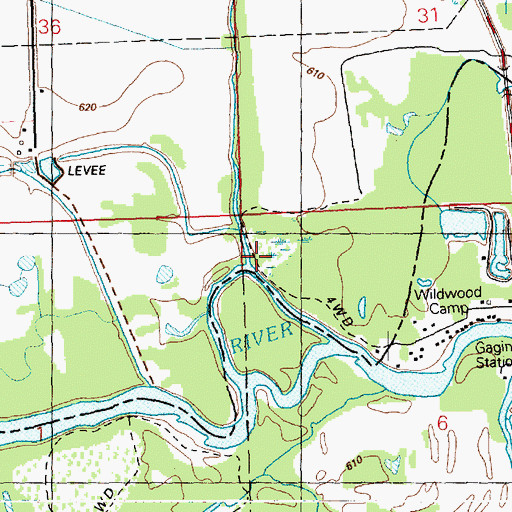 Topographic Map of Silver Creek, IA
