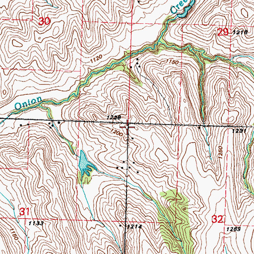 Topographic Map of Spencer School, IA