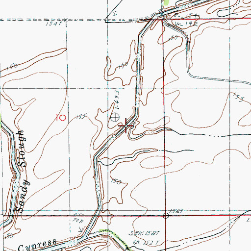 Topographic Map of Bear Bayou, AR