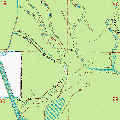 Topographic Map of Bear Bayou, AR