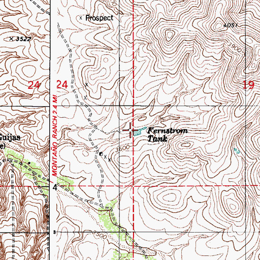 Topographic Map of Fernstrom Tank, AZ