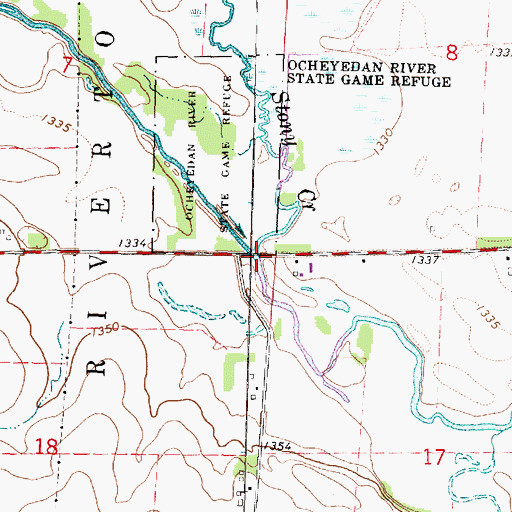 Topographic Map of Stony Creek, IA