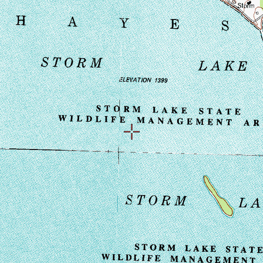 Topographic Map of Storm Lake, IA