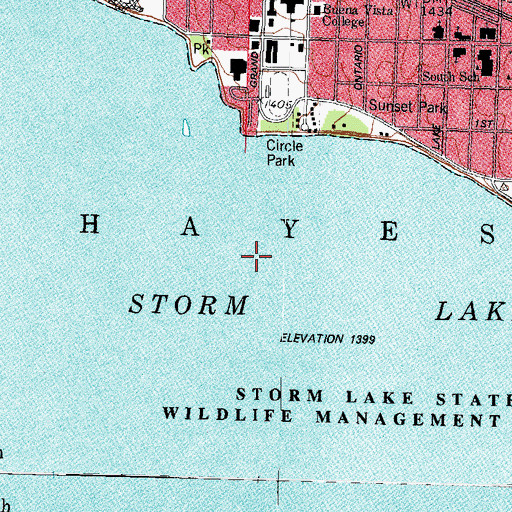 Topographic Map of Storm Lake State Wildlife Management Area, IA