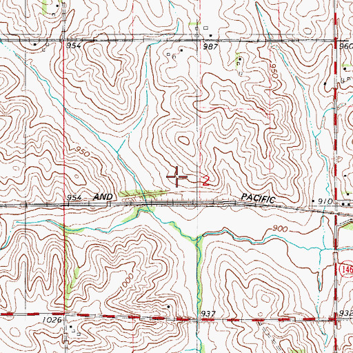 Topographic Map of Strand Lutheran Church, IA