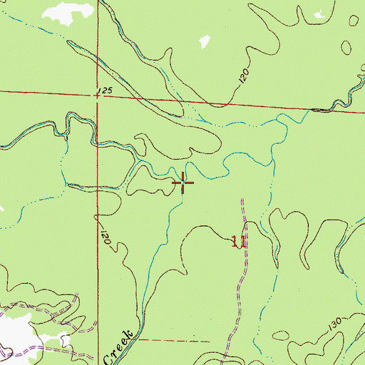 Topographic Map of Bear Creek, AR