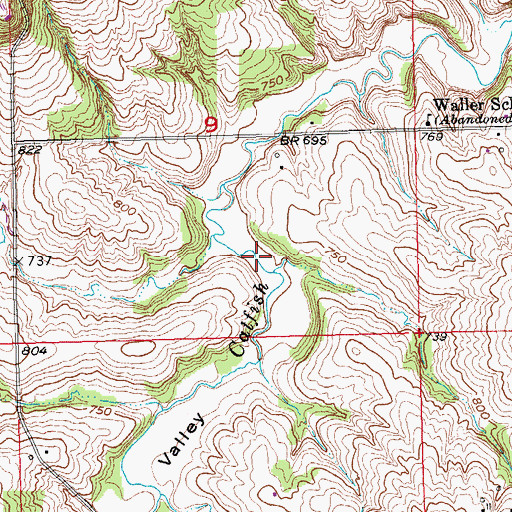 Topographic Map of Swiss Valley, IA