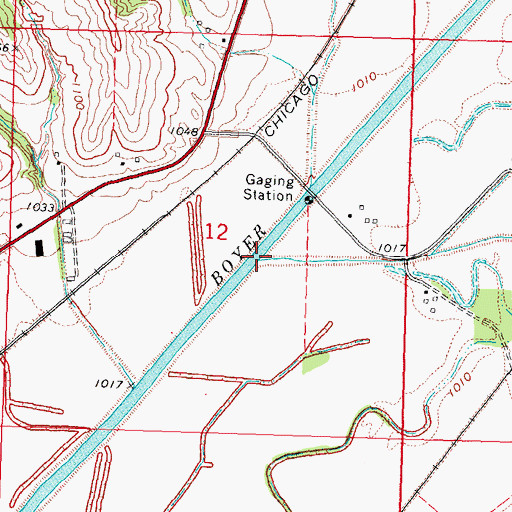 Topographic Map of Timber Creek, IA