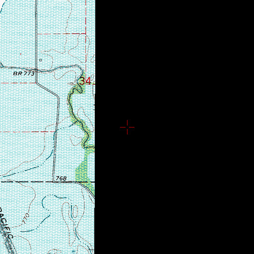 Topographic Map of Turkey Creek, IA