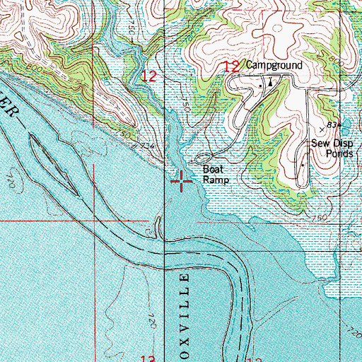 Topographic Map of Wallingslock Creek, IA