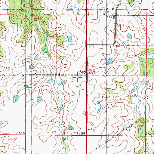 Topographic Map of Washington School, IA