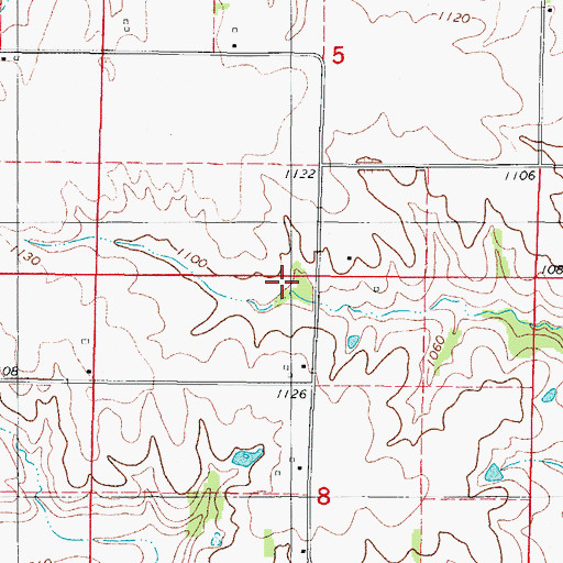 Topographic Map of Washington School, IA