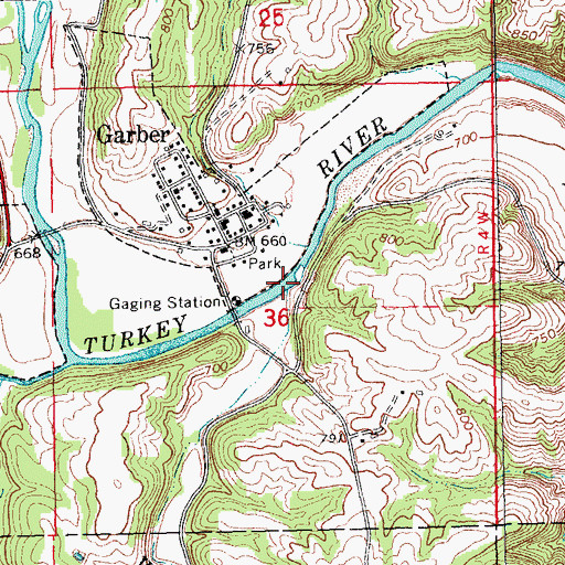Topographic Map of Wayman Creek, IA