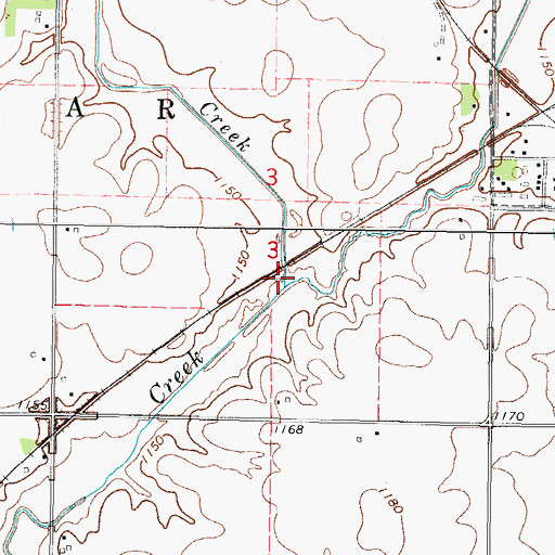 Topographic Map of Welshs Slough, IA